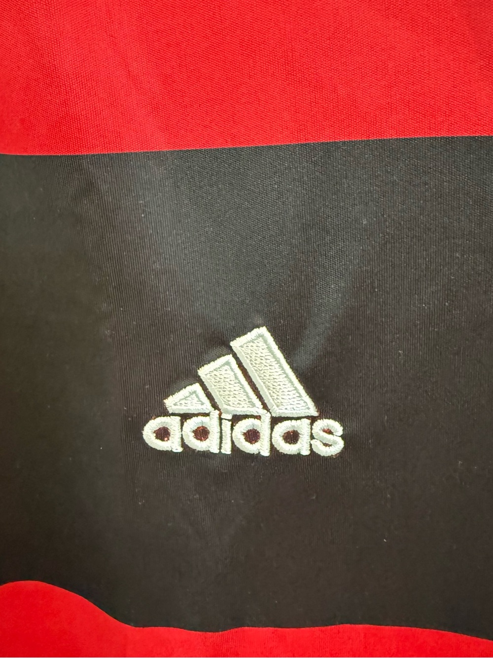 adidas Men’s Black & Red Striped Football Jersey - Picture 5 of 5